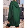 image:imageZeagoo Womens Zip Up Hoodies Long Tunic Sweatshirts Oversized Fleece Casual Long Sleeve 2024 Fall Hoodie Jacket Coat01 Dark Green