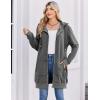 image:imageZeagoo Womens Zip Up Hoodies Long Tunic Sweatshirts Oversized Fleece Casual Long Sleeve 2024 Fall Hoodie Jacket Coat01 Dark Grey