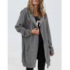 image:imageZeagoo Womens Zip Up Hoodies Long Tunic Sweatshirts Oversized Fleece Casual Long Sleeve 2024 Fall Hoodie Jacket Coat01 Dark Grey
