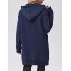 image:imageZeagoo Womens Zip Up Hoodies Long Tunic Sweatshirts Oversized Fleece Casual Long Sleeve 2024 Fall Hoodie Jacket Coat01 Dark Navy Blue