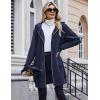 image:imageZeagoo Womens Zip Up Hoodies Long Tunic Sweatshirts Oversized Fleece Casual Long Sleeve 2024 Fall Hoodie Jacket Coat01 Dark Navy Blue