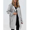 image:imageZeagoo Womens Zip Up Hoodies Long Tunic Sweatshirts Oversized Fleece Casual Long Sleeve 2024 Fall Hoodie Jacket Coat01 Grey