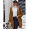 image:imageZeagoo Womens Zip Up Hoodies Long Tunic Sweatshirts Oversized Fleece Casual Long Sleeve 2024 Fall Hoodie Jacket Coat01 Light Brown