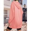 image:imageZeagoo Womens Zip Up Hoodies Long Tunic Sweatshirts Oversized Fleece Casual Long Sleeve 2024 Fall Hoodie Jacket Coat01 Pink