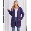 image:imageZeagoo Womens Zip Up Hoodies Long Tunic Sweatshirts Oversized Fleece Casual Long Sleeve 2024 Fall Hoodie Jacket Coat01 Purple