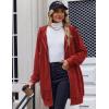 image:imageZeagoo Womens Zip Up Hoodies Long Tunic Sweatshirts Oversized Fleece Casual Long Sleeve 2024 Fall Hoodie Jacket Coat01 Red