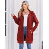 image:imageZeagoo Womens Zip Up Hoodies Long Tunic Sweatshirts Oversized Fleece Casual Long Sleeve 2024 Fall Hoodie Jacket Coat01 Red