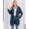 image:imageZeagoo Womens Zip Up Hoodies Long Tunic Sweatshirts Oversized Fleece Casual Long Sleeve 2024 Fall Hoodie Jacket Coat01 Royal Blue