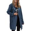 image:imageZeagoo Womens Zip Up Hoodies Long Tunic Sweatshirts Oversized Fleece Casual Long Sleeve 2024 Fall Hoodie Jacket Coat01 Royal Blue