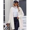 image:imageZeagoo Womens Zip Up Hoodies Long Tunic Sweatshirts Oversized Fleece Casual Long Sleeve 2024 Fall Hoodie Jacket Coat01 White
