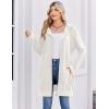 image:imageZeagoo Womens Zip Up Hoodies Long Tunic Sweatshirts Oversized Fleece Casual Long Sleeve 2024 Fall Hoodie Jacket Coat01 White