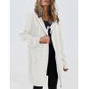 image:imageZeagoo Womens Zip Up Hoodies Long Tunic Sweatshirts Oversized Fleece Casual Long Sleeve 2024 Fall Hoodie Jacket Coat01 White