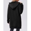 image:imageZeagoo Womens Zip Up Hoodies Long Tunic Sweatshirts Oversized Fleece Casual Long Sleeve 2024 Fall Hoodie Jacket Coat01black