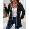 image:imageZeagoo Womens Zip Up Hoodies Long Tunic Sweatshirts Oversized Fleece Casual Long Sleeve 2024 Fall Hoodie Jacket Coat01black
