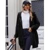 image:imageZeagoo Womens Zip Up Hoodies Long Tunic Sweatshirts Oversized Fleece Casual Long Sleeve 2024 Fall Hoodie Jacket CoatBlack