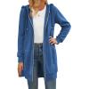 image:imageZeagoo Womens Zip Up Hoodies Long Tunic Sweatshirts Oversized Fleece Casual Long Sleeve 2024 Fall Hoodie Jacket CoatBlue