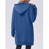 image:imageZeagoo Womens Zip Up Hoodies Long Tunic Sweatshirts Oversized Fleece Casual Long Sleeve 2024 Fall Hoodie Jacket CoatBlue