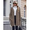 image:imageZeagoo Womens Zip Up Hoodies Long Tunic Sweatshirts Oversized Fleece Casual Long Sleeve 2024 Fall Hoodie Jacket CoatCoffeegrey