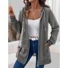 image:imageZeagoo Womens Zip Up Hoodies Long Tunic Sweatshirts Oversized Fleece Casual Long Sleeve 2024 Fall Hoodie Jacket CoatDark Grey