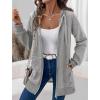 image:imageZeagoo Womens Zip Up Hoodies Long Tunic Sweatshirts Oversized Fleece Casual Long Sleeve 2024 Fall Hoodie Jacket CoatGrey