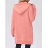 image:imageZeagoo Womens Zip Up Hoodies Long Tunic Sweatshirts Oversized Fleece Casual Long Sleeve 2024 Fall Hoodie Jacket CoatPink