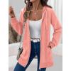 image:imageZeagoo Womens Zip Up Hoodies Long Tunic Sweatshirts Oversized Fleece Casual Long Sleeve 2024 Fall Hoodie Jacket CoatPink