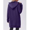 image:imageZeagoo Womens Zip Up Hoodies Long Tunic Sweatshirts Oversized Fleece Casual Long Sleeve 2024 Fall Hoodie Jacket CoatPurple
