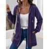 image:imageZeagoo Womens Zip Up Hoodies Long Tunic Sweatshirts Oversized Fleece Casual Long Sleeve 2024 Fall Hoodie Jacket CoatPurple