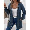 image:imageZeagoo Womens Zip Up Hoodies Long Tunic Sweatshirts Oversized Fleece Casual Long Sleeve 2024 Fall Hoodie Jacket CoatRoyal Blue