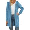 image:imageZeagoo Womens Zip Up Hoodies Long Tunic Sweatshirts Oversized Fleece Casual Long Sleeve 2024 Fall Hoodie Jacket CoatSky Blue