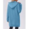image:imageZeagoo Womens Zip Up Hoodies Long Tunic Sweatshirts Oversized Fleece Casual Long Sleeve 2024 Fall Hoodie Jacket CoatSky Blue