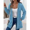 image:imageZeagoo Womens Zip Up Hoodies Long Tunic Sweatshirts Oversized Fleece Casual Long Sleeve 2024 Fall Hoodie Jacket CoatSky Blue