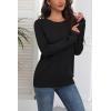 image:imageZeagoo Fall Sweaters for Women 2025 Casual Crewneck Knit Long Sleeve Loose Pullover Sweater Outfits TopsBlack