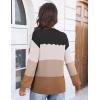 image:imageZeagoo Fall Sweaters for Women 2025 Casual Crewneck Knit Long Sleeve Loose Pullover Sweater Outfits TopsBlack Brown Striped