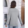 image:imageZeagoo Fall Sweaters for Women 2025 Casual Crewneck Knit Long Sleeve Loose Pullover Sweater Outfits TopsGray