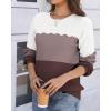 image:imageZeagoo Fall Sweaters for Women 2025 Casual Crewneck Knit Long Sleeve Loose Pullover Sweater Outfits TopsMulticolored