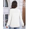 image:imageZeagoo Fall Sweaters for Women 2025 Casual Crewneck Knit Long Sleeve Loose Pullover Sweater Outfits TopsWhite
