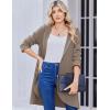 image:imageZeagoo Womens Fall Jacket 2025 Zip Up Hoodies Long Sleeve Long Tunic Sweatshirts Oversized Fleece Casual Coat with PocketCoffeegrey