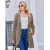 image:imageZeagoo Womens Fall Jacket 2025 Zip Up Hoodies Long Sleeve Long Tunic Sweatshirts Oversized Fleece Casual Coat with PocketCoffeegrey