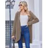 image:imageZeagoo Womens Fall Jacket 2025 Zip Up Hoodies Long Sleeve Long Tunic Sweatshirts Oversized Fleece Casual Coat with PocketCoffeegrey