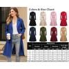 image:imageZeagoo Womens Trench Coats DoubleBreasted Long Coat with BeltBlue