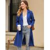 image:imageZeagoo Womens Trench Coats DoubleBreasted Long Coat with BeltBlue