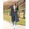 image:imageZeagoo Womens Trench Coats DoubleBreasted Long Coat with BeltDark Gray