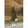 image:imageZeagoo Womens Trench Coats DoubleBreasted Long Coat with BeltDark Green