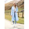 image:imageZeagoo Womens Trench Coats DoubleBreasted Long Coat with BeltLight Blue