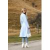 image:imageZeagoo Womens Trench Coats DoubleBreasted Long Coat with BeltLight Blue