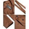 image:imageZeagoo Womens Trench Coats DoubleBreasted Long Coat with BeltLight Brown