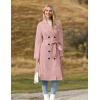 image:imageZeagoo Womens Trench Coats DoubleBreasted Long Coat with BeltLight Pink