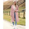 image:imageZeagoo Womens Trench Coats DoubleBreasted Long Coat with BeltLight Pink