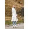 image:imageZeagoo Womens Trench Coats DoubleBreasted Long Coat with BeltWhite